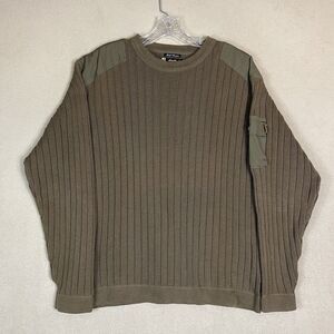 Eddie‎ Bauer Pullover Mens Medium Green Legend Field Sweater Tactical Army